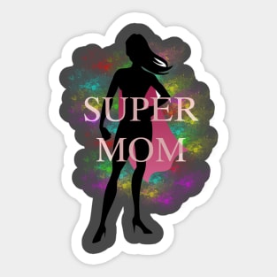 SUPER MOM Sticker